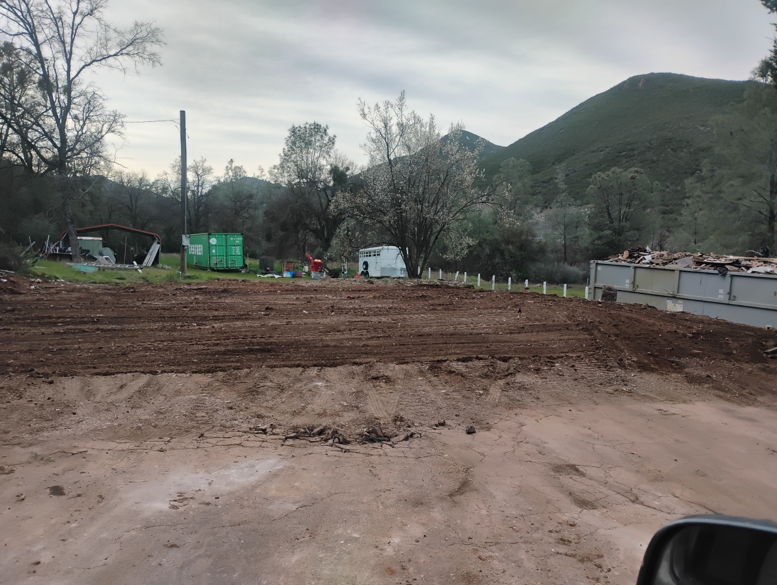 After demolition cleanup in Coulterville Mariposa County CA