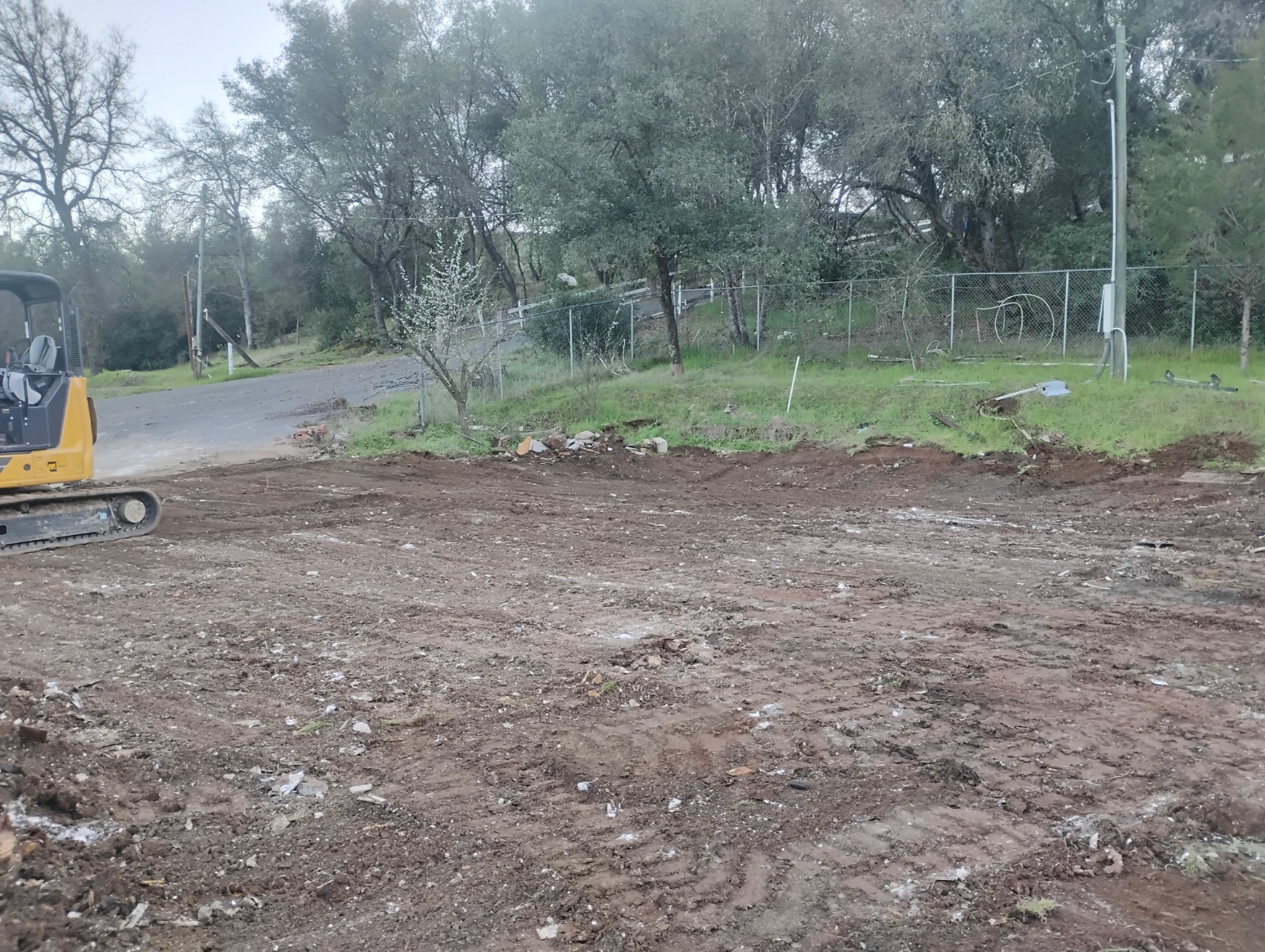 Final demolition result on rural property in Coulterville Mariposa County CA