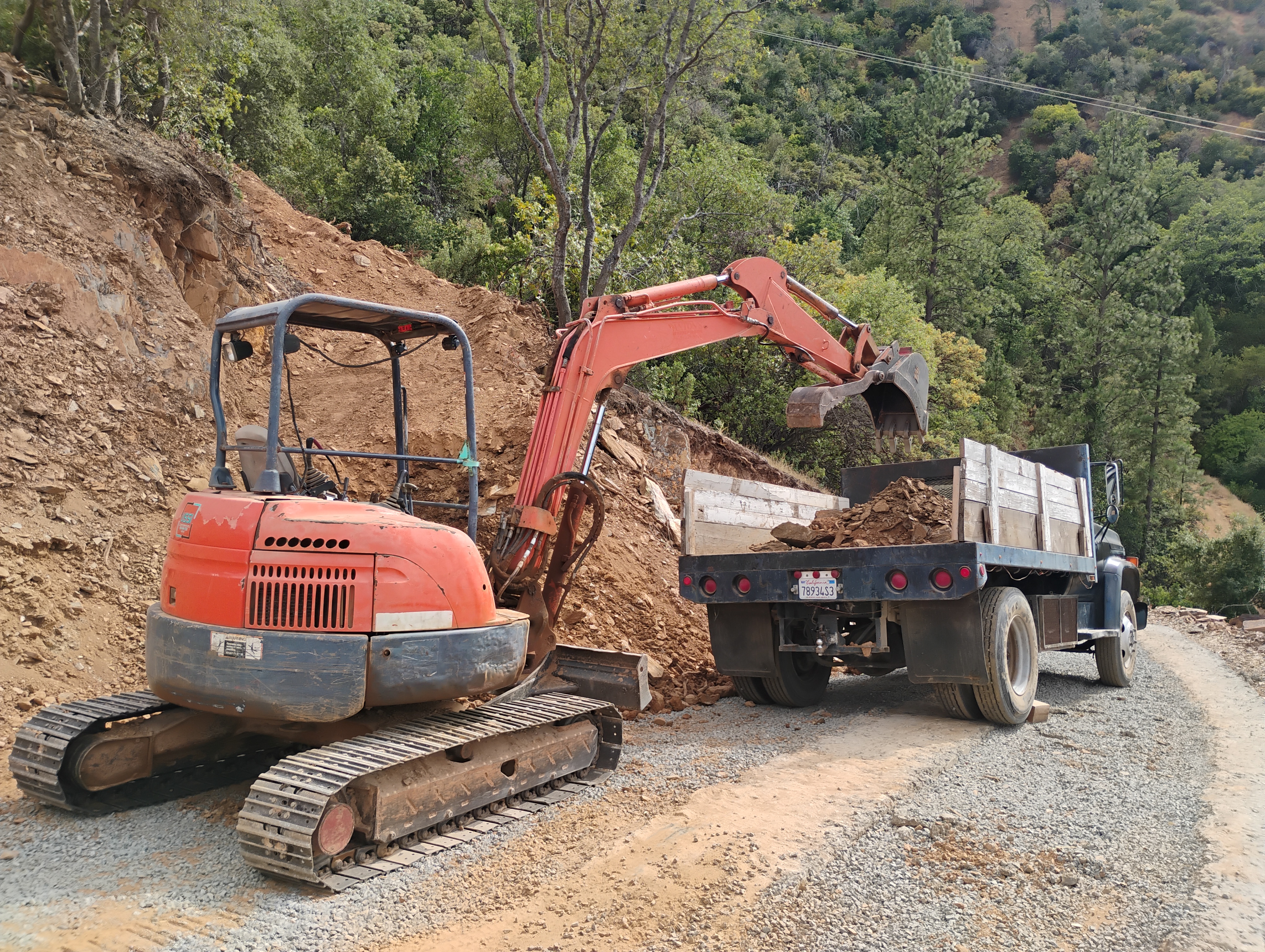 Excavation and grading work in Mariposa County CA