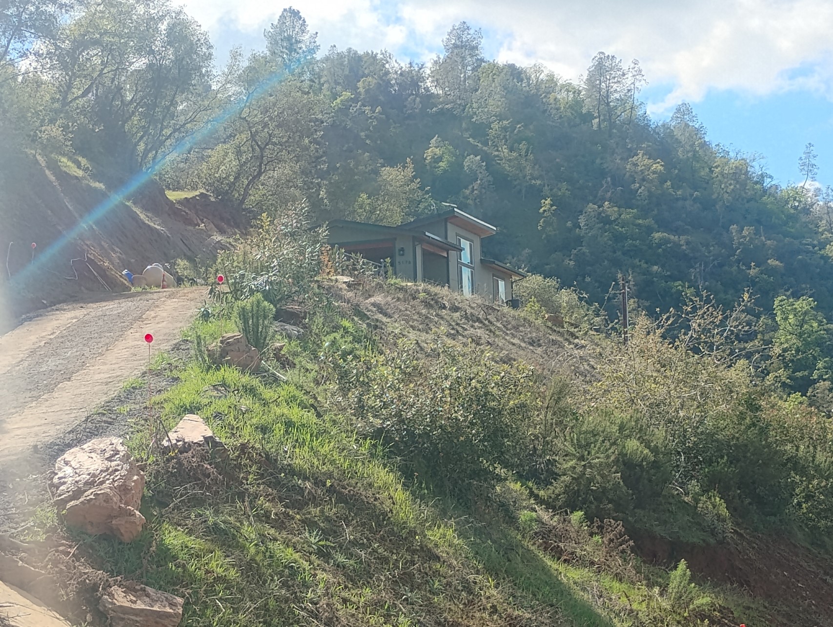 Custom home site access and property planning